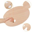 Színkeverő paletta fából, ovális - MEEDEN Wooden Palette 10,8x8,2x0,14 inch - Oval