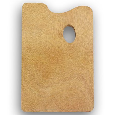 Színkeverő paletta fából, szögletes - MEEDEN Wooden Palette 10,8x8,2x0,14 inch - Square
