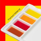 Színkeverő porcelán paletta - MEEDEN 8-Well Ceramic Artist festőpaletta, 17,5 x 12,5 cm