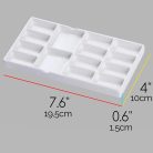 Színkeverő paletta -  MEEDEN 14 lyukú kerámia paletta