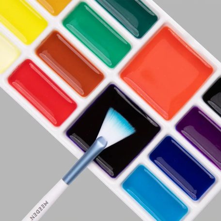 Színkeverő paletta -  MEEDEN 14 lyukú kerámia paletta