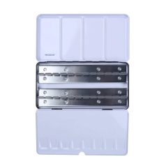   M-ART MEEDEN Akvarell szilketartó fémből - 48 félszilke vagy 24 egész szilke részére - Fekete külsővel