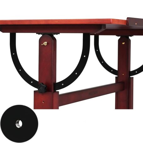 Rajz- és Festőasztal - MEEDEN Vintage Wood Drafting Table, Walnut Color
