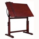 Rajz- és Festőasztal, állítható rajzszékkel - MEEDEN Vintage Wood Drafting Table & Stool Set