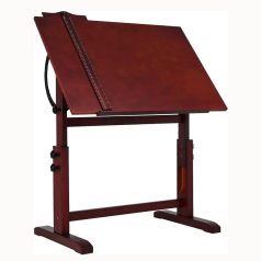   Rajz- és Festőasztal, állítható rajzszékkel - MEEDEN Vintage Wood Drafting Table & Stool Set