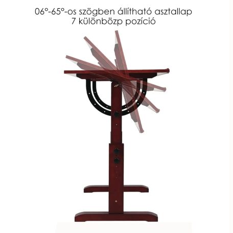 Rajz- és Festőasztal, állítható rajzszékkel - MEEDEN Vintage Wood Drafting Table & Stool Set