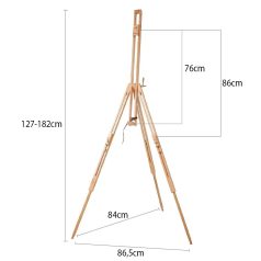   Festőállvány, Tábori, Összecsukható - MEEDEN Tripod Field Easel with Carrying Case