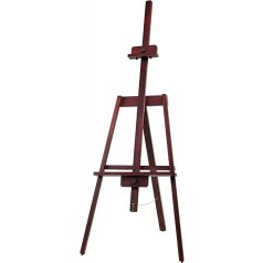 M-ART Stúdió festőállvány, háromlábú, 155 cm, Dióbarna színű, lakkozva