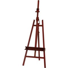 M-ART Stúdió festőállvány, háromlábú, 225 cm, racsnival állítható, Dióbarna színű, lakkozva