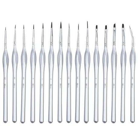 Ecsetkészlet - MEEDEN 15 Pcs Micro Detail Paint Brush Set