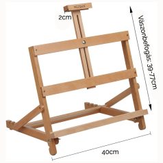   Olajfestő készlet asztali festőállvánnyal - MEEDEN Oil Painting Set with Solid Beech Wood Table Easel