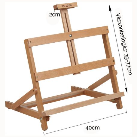 Olajfestő készlet asztali festőállvánnyal - MEEDEN Oil Painting Set with Solid Beech Wood Table Easel