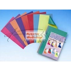   Kartonpapír - Különböző színű oldalú kartonpapír csomag, élénk színek