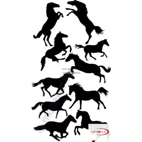 Fekete falmatrica - Lovak - Állatos, lovas #18