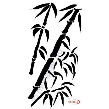Fekete falmatrica -Bambusz #82