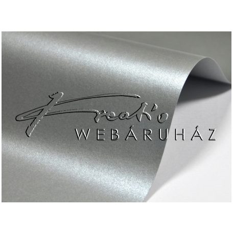 Metál fényű papír - SilverMoon sötét ezüst metálfényű papír 110gr, egyoldalas, A4 - 10 lap