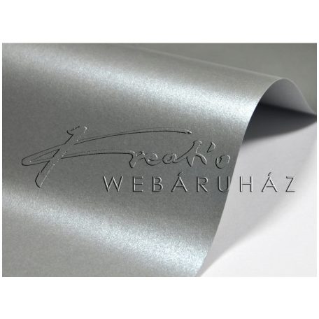 Transzparens papír - Ezüst színű, metál fényű, kétoldalas - 21x30 cm, 100 gr - 10 lap