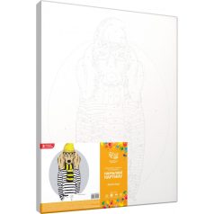 Számozott kifestő készlet vászonra 35x45 cm - Akrilfestékkel, felnőtteknek - Stílus