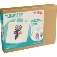   Kifestő készlet vászontáskára 38x42 cm, Számozott - Akrilfestékkel, ecsetekkel, felnőtteknek - Álomfogó