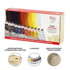   Olajfesték készlet - Rósa Gallery - 12 x 45 ml tubusos - kartondobozban