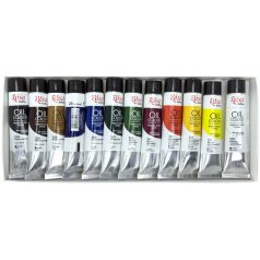   Olajfesték készlet - Rósa Gallery - 12 x 20 ml tubusos - kartondobozban