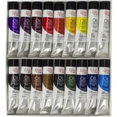   Olajfesték készlet - Rósa Gallery - 18 x 20 ml tubusos - kartondobozban