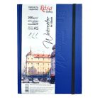 ROSA Gallery Keményborítós Vázlatkönyv Akvarellekhez, A5, 32 lap, 25% pamut, 200g, Watwrcolor Fabria