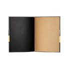 ROSA Studio Keményborítós Vázlatkönyv - Fekete és Kraft vázlatpapírral, A5, 96 lap, 80g - Fekete bor