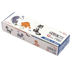   Tempera készlet iskolásoknak, 12 x 10 ml - Rósa Start Kids