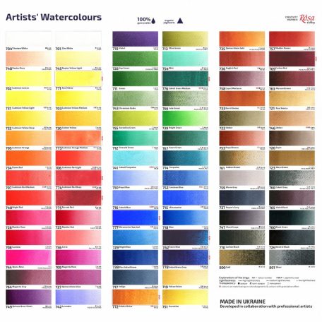 Rósa Gallery akvarell festék - tubus 10 ml - Feketés ibolya