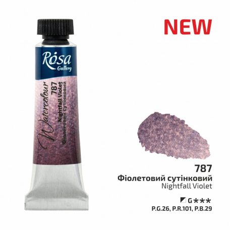 Rósa Gallery akvarell festék - tubus 10 ml - Éjszakai ibolya 787