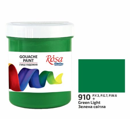 Rósa Gouache Studio színenként - 100 ml tégelyes - Világoszöld - 910