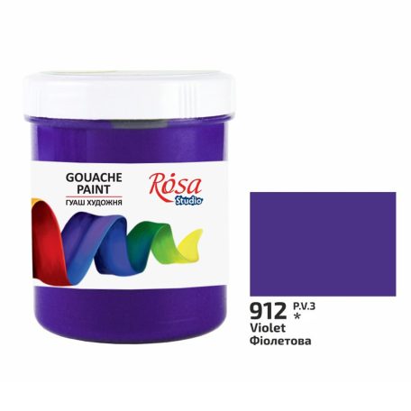 Rósa Gouache Studio színenként - 100 ml tégelyes - Ibolya - 912