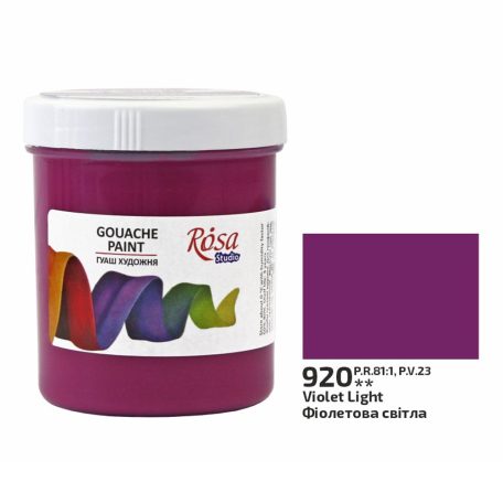 Rósa Gouache Studio színenként - 100 ml tégelyes - Világoslila - 920