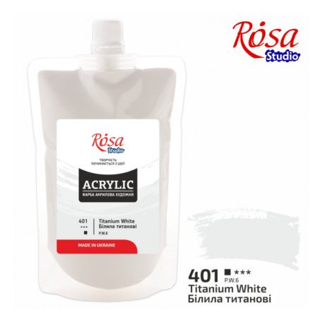 Rósa Studio Művész Akrilfesték, utántöltős, 200 ml - Cölinkék
