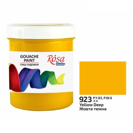 Rósa Gouache Studio színenként - 200 ml Utántöltő - Sötétsárga - 923