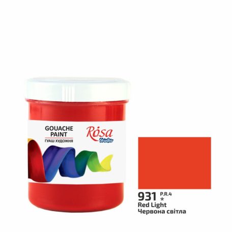 Rósa Gouache Studio színenként - 200 ml Utántöltő - Világos vörös - 931