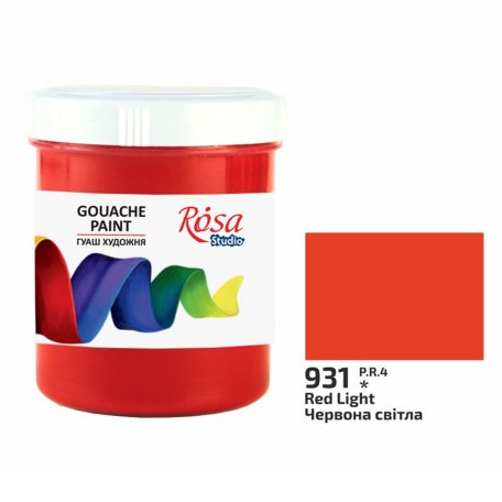 Rósa Gouache Studio színenként - 100 ml tégelyes - Vörös - 906