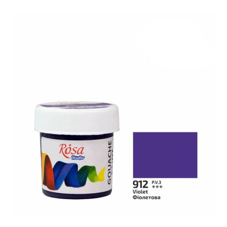 Rósa Gouache Studio színenként - 20 ml tégelyes - Ibolya - 912