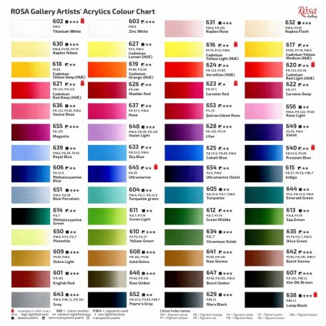 Rósa Gallery Művész Akrilfesték, tubusos, 60 ml - Nedvzöld