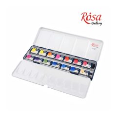   Akvarellfesték készlet, szilkés - Rósa Gallery Botanical - 14 x 2,5 ml - fémdobozos
