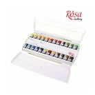 Akvarellfesték készlet, szilkés - Rósa Gallery Botanical - 24 x 2,5 ml - műanyag dobozban