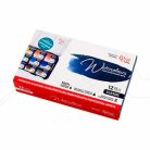 Akvarellfesték készlet, szilkés - Rósa Gallery Classic - 12 x 2,5 ml - fémdobozos