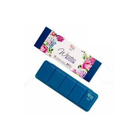 Akvarellfesték készlet, szilkés - Rósa Gallery Romantic - 21 x 2,5 ml - fémdobozban