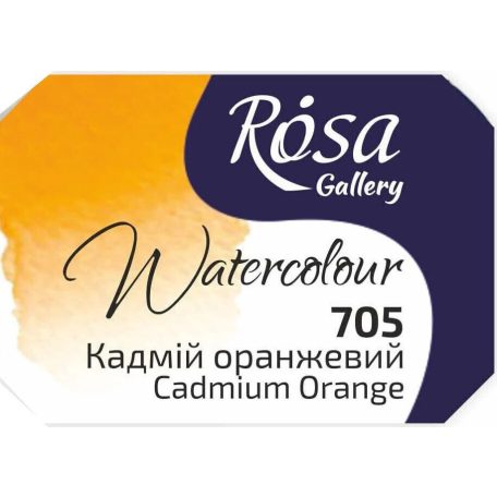 Rósa Gallery akvarell festék - egész szilke 2,5 ml - Kadmium narancs 705