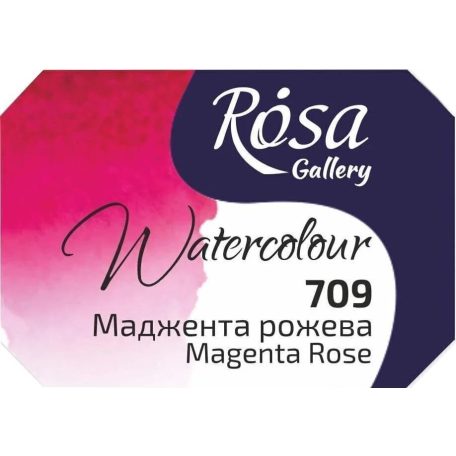 Rósa Gallery akvarell festék - egész szilke 2,5 ml - Magenta rózsaszín 709