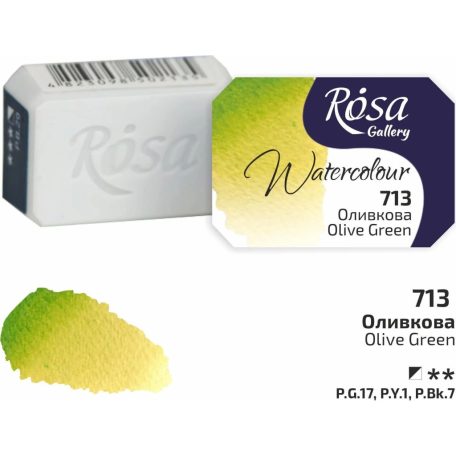 Rósa Gallery akvarell festék - egész szilke 2,5 ml - Oliva 713