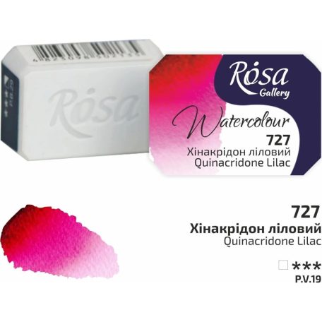 Rósa Gallery akvarell festék - egész szilke 2,5 ml - Kinakridon lila 727