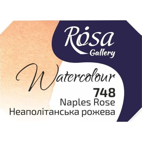 Rósa Gallery akvarell festék - egész szilke 2,5 ml - Nápolyi rózsaszín 748