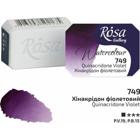 Rósa Gallery akvarell festék - egész szilke 2,5 ml - Kinakridon ibolya 749